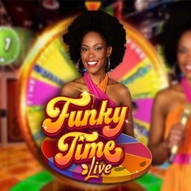Funky Time online game logo by Evolution on spinorhino.eu