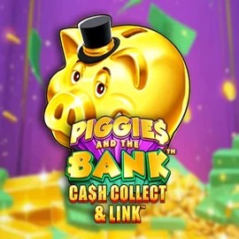 Piggies And The Bank Cash Collect &amp; Link slot visual from Origins available on spinorhino.eu