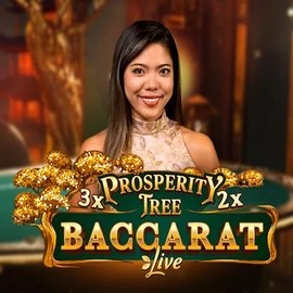 Prosperity Tree Baccarat logo – Live Casino by Evolution at Spinorhino Casino