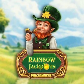 Rainbow Jackpots Megaways game by Red Tiger Gaming – logo hosted on Spinorhino Casino