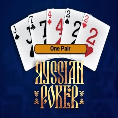 Russian Poker logo by OneTouch Games at Spinorhino Casino