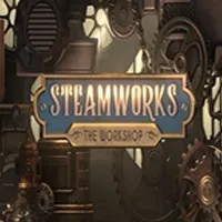Steamworks The Workshop logo – Slots by Peter &amp; Sons at Spinorhino Casino