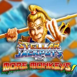 Stellar Jackpots with More Monkeys logo by Lightning Box Game Spinorhino Casino