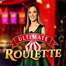 Ultimate Roulette online game logo by Ezugi on spinorhino.eu