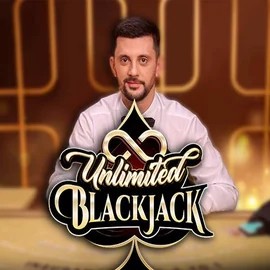Unlimited Blackjack logo by Ezugi Spinorhino Casino
