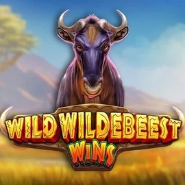 Wild Wildebeest Wins online game logo by Pragmatic Play on spinorhino.eu
